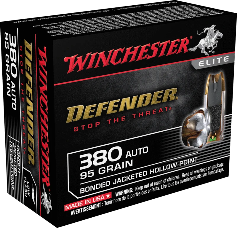 WINCHESTER SPRME 380ACP 95GR JHP