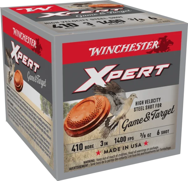 WINCHESTER XPERT STEEL HV 410G 3/8OZ #6 SHT 25RD BX 250RD CASE