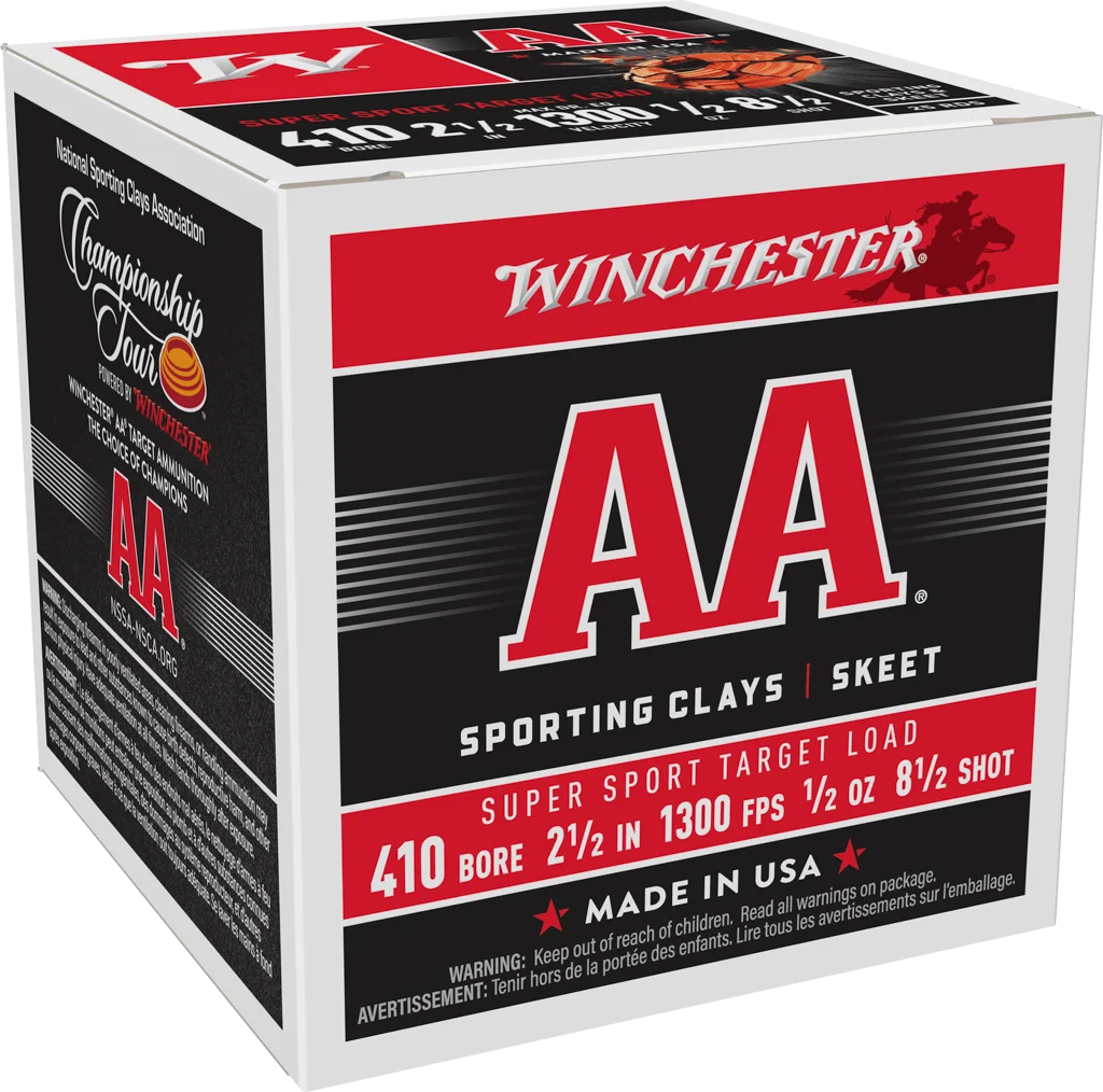 WINCHESTER AA SUPER SPORT 410GA 2 1/2" 1/2 OZ #8.5 25RD BX 250RD CASE