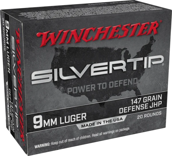 WINCHESTER SILVERTIP 9MM 147GR HP 20RDS 200RD CASE