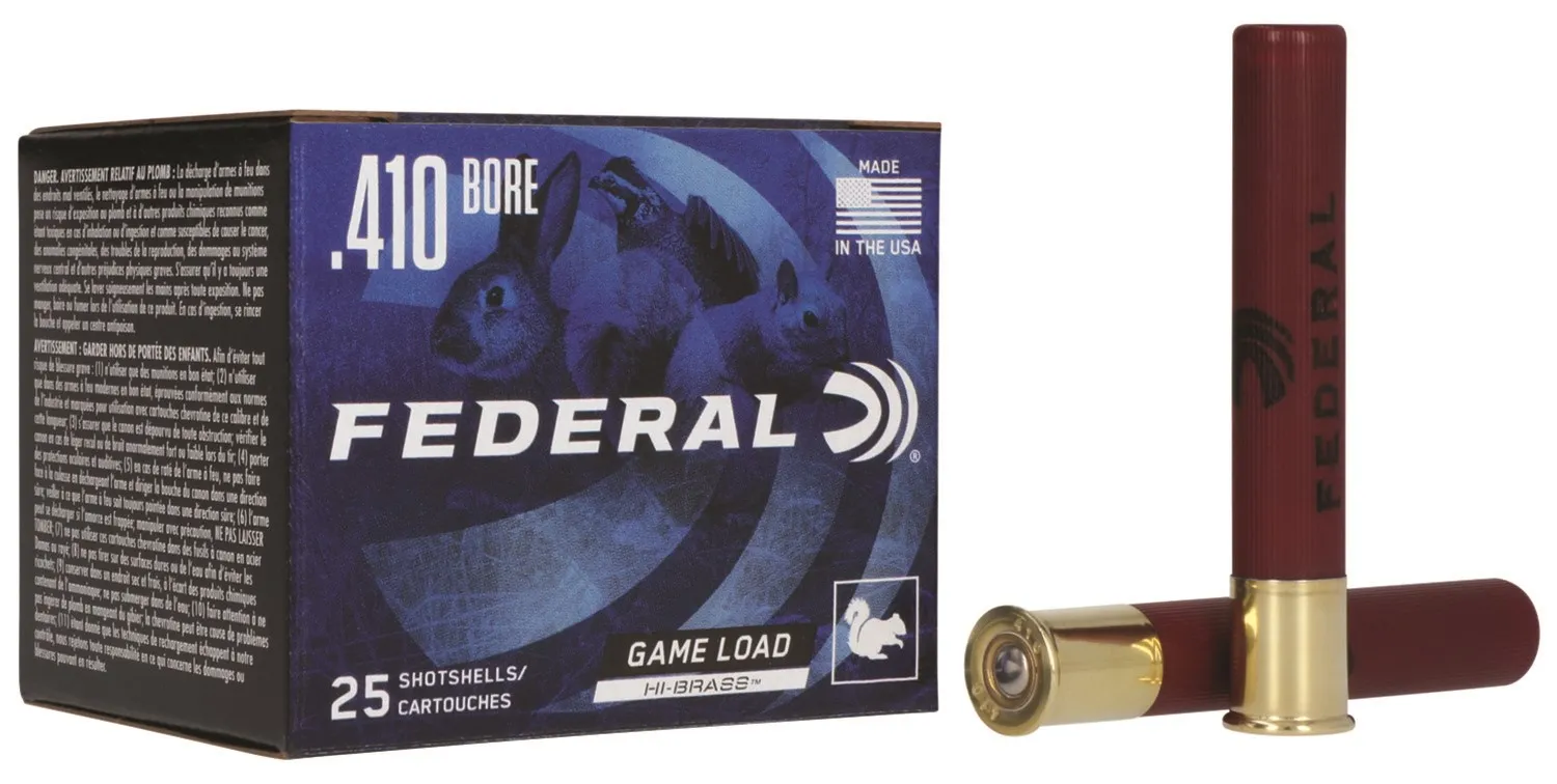 FEDERAL 410GA 2-1/2" MAX. 1/2OZ 6 25 RD/BX 10 BX/CS